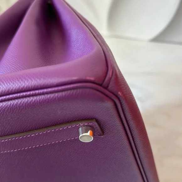 Hermès Birkin 35 handbag in Anemone Epsom! - Picture 8 of 17